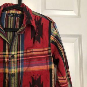 POLO Ralph Lauren Western Inspired Red Button Down Shirt